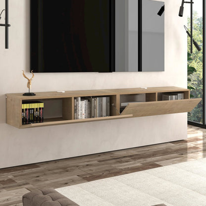 Floating TV Stand & Floating Entertainment Center (71 Inch, 2 Doors)