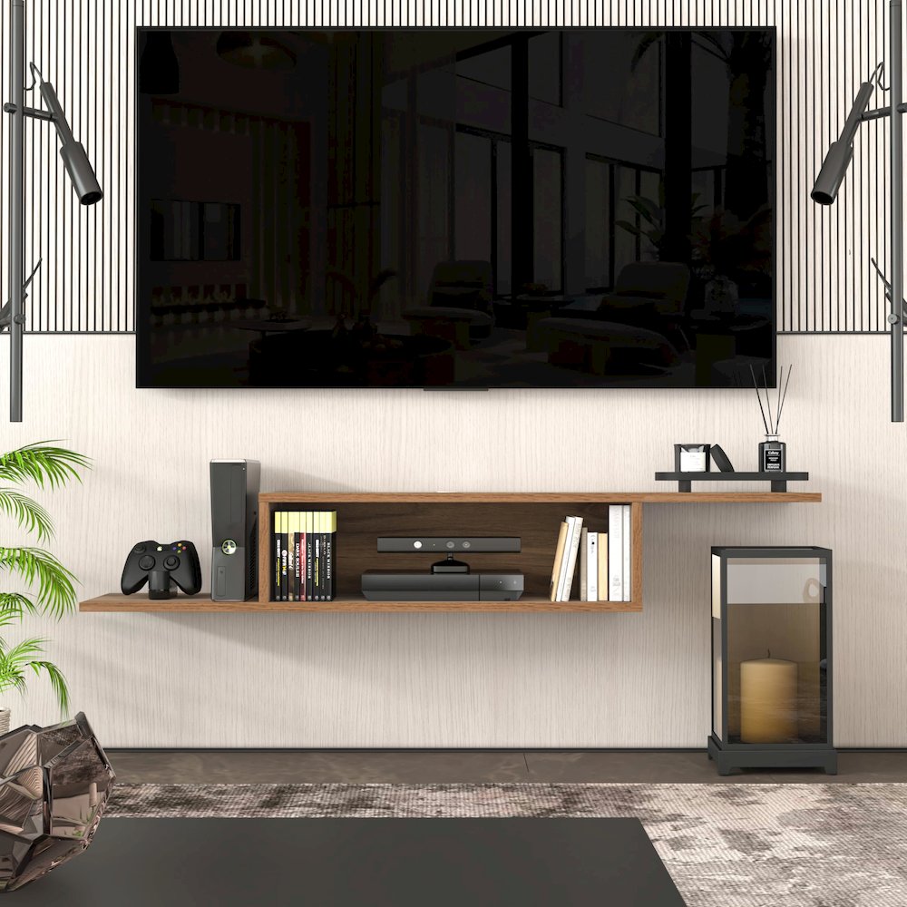 Floating TV Stand for Up to 65 Inch TVs – Wall Mounted Floating Shelf