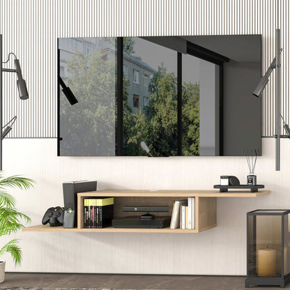 Floating TV Stand for Up to 65 Inch TVs – Wall Mounted Floating Shelf