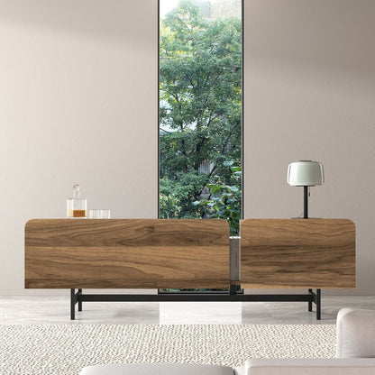 Tamesis Modern TV Stand – 72 Inch Media Console for 75-Inch TVs