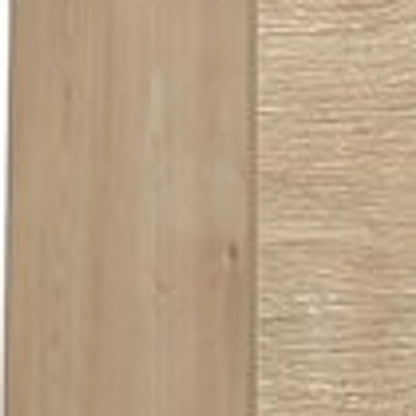 Floating Entertainment Center Wall Mounted with 4-Door Cable Management, Beige