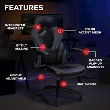Office Chairs Adjustable Tilt Tension & Tilt Lock - Gray