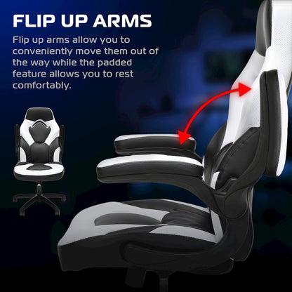 Office Chairs Adjustable Tilt Tension & Tilt Lock - White
