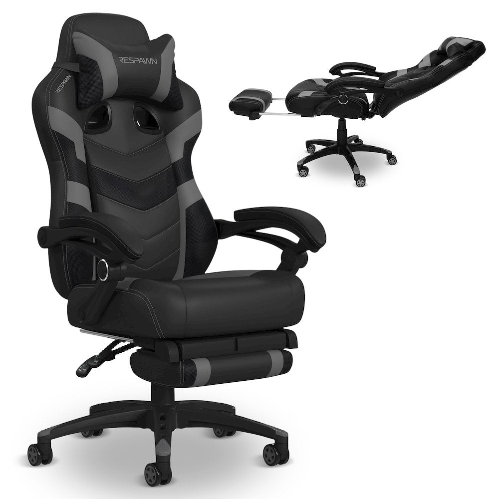 Gaming Chairs For Adults With Headrest Pillow - Grey