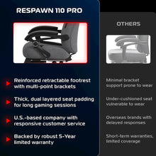 Gaming Chairs For Adults With Headrest Pillow - Grey Fabric