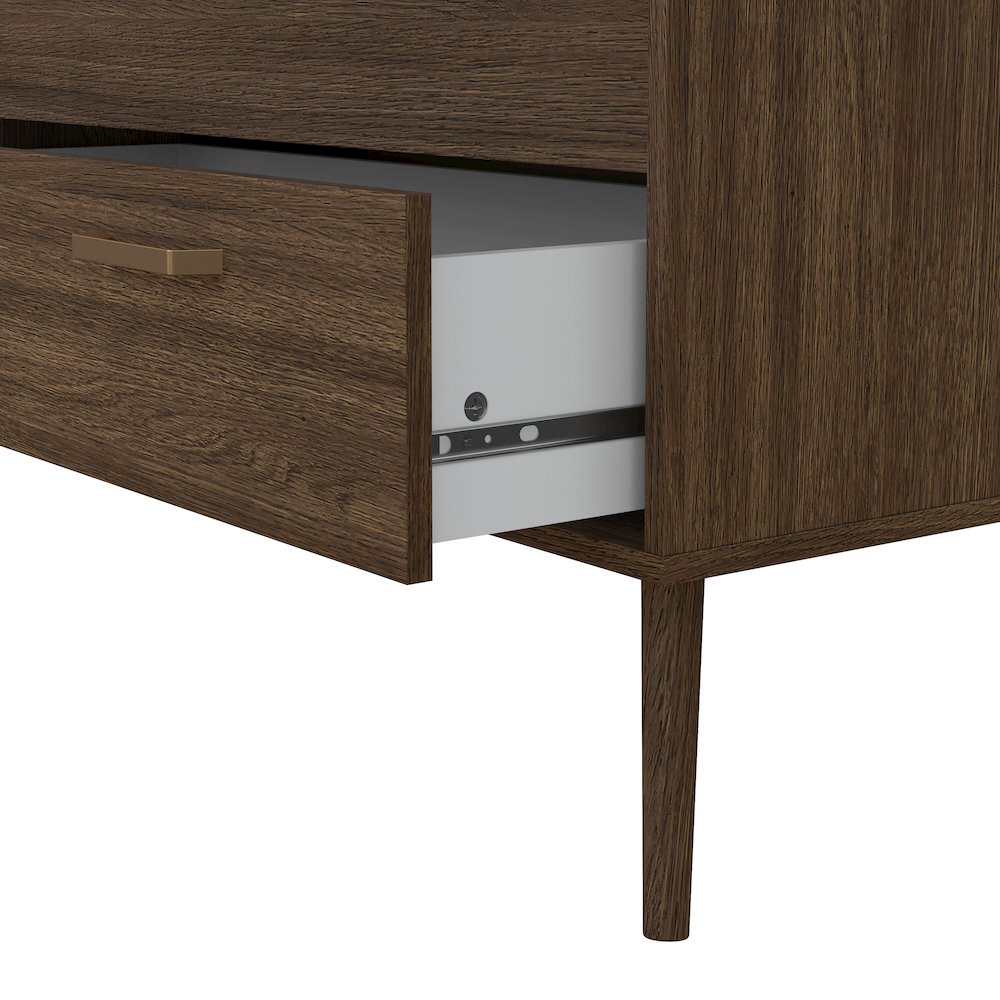 Tone 8 Drawer Double Dresser, Mocha Oak