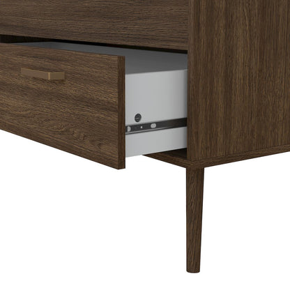 Tone 8 Drawer Double Dresser, Mocha Oak