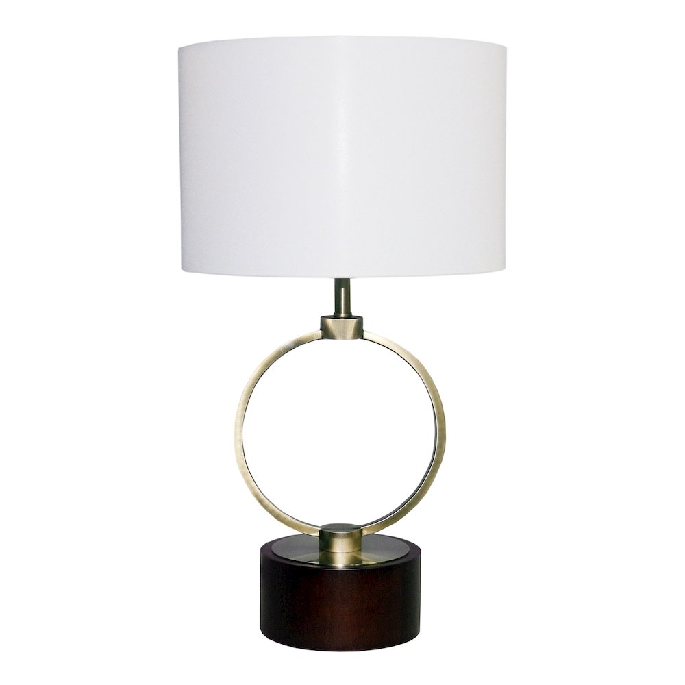 Grid Metal Circular Table Lamp
