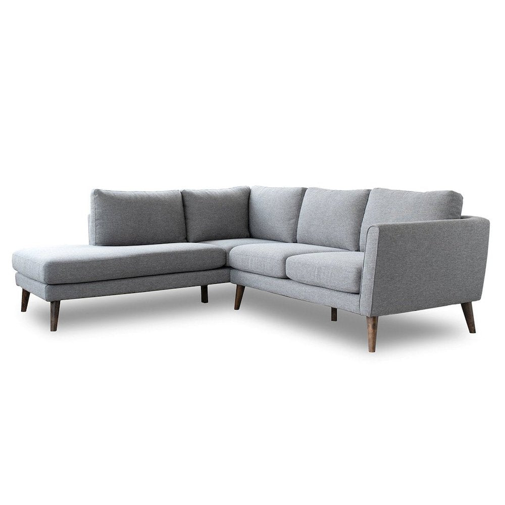 Benson Grey Sectional Sofa Left Facing Chaise