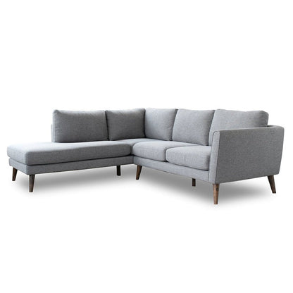 Benson Grey Sectional Sofa Left Facing Chaise