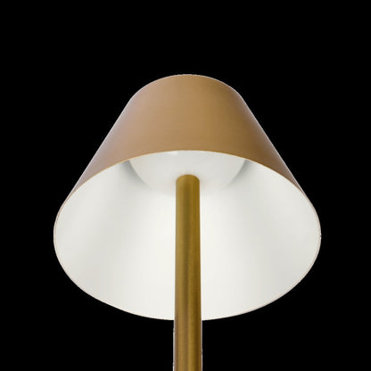 Elegance Rechargeable LED Table Lamp (Plated Brass)