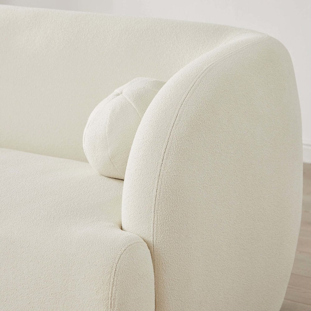 Anna Ivory Boucle Sofa