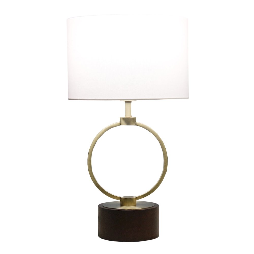 Grid Metal Circular Table Lamp