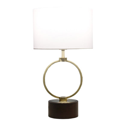 Grid Metal Circular Table Lamp