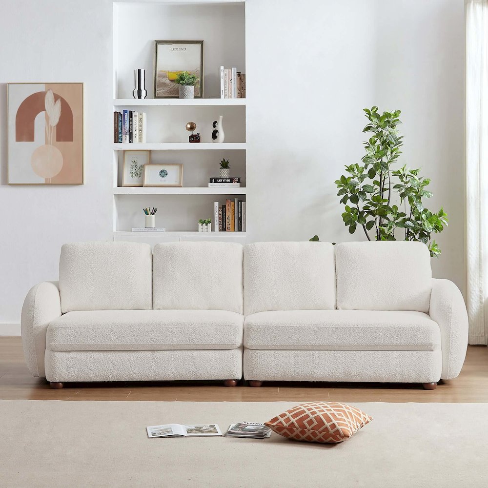 Paton 114.5'' Boucle Fabric Sofa