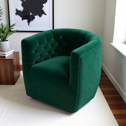 Green Velvet Recliner Swivel Chair, Perfect as Nursery Glider or Boucle Chair