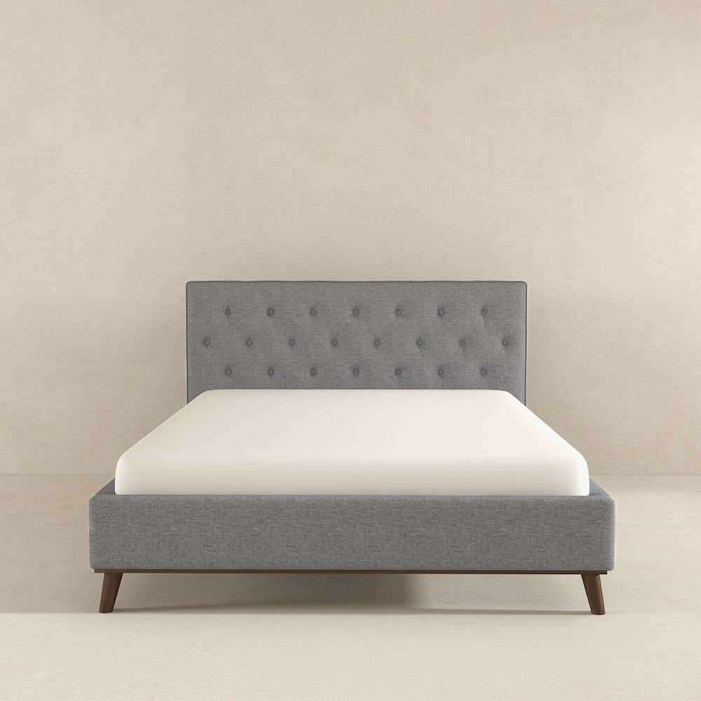 Graceville Light Grey King Platform Bed