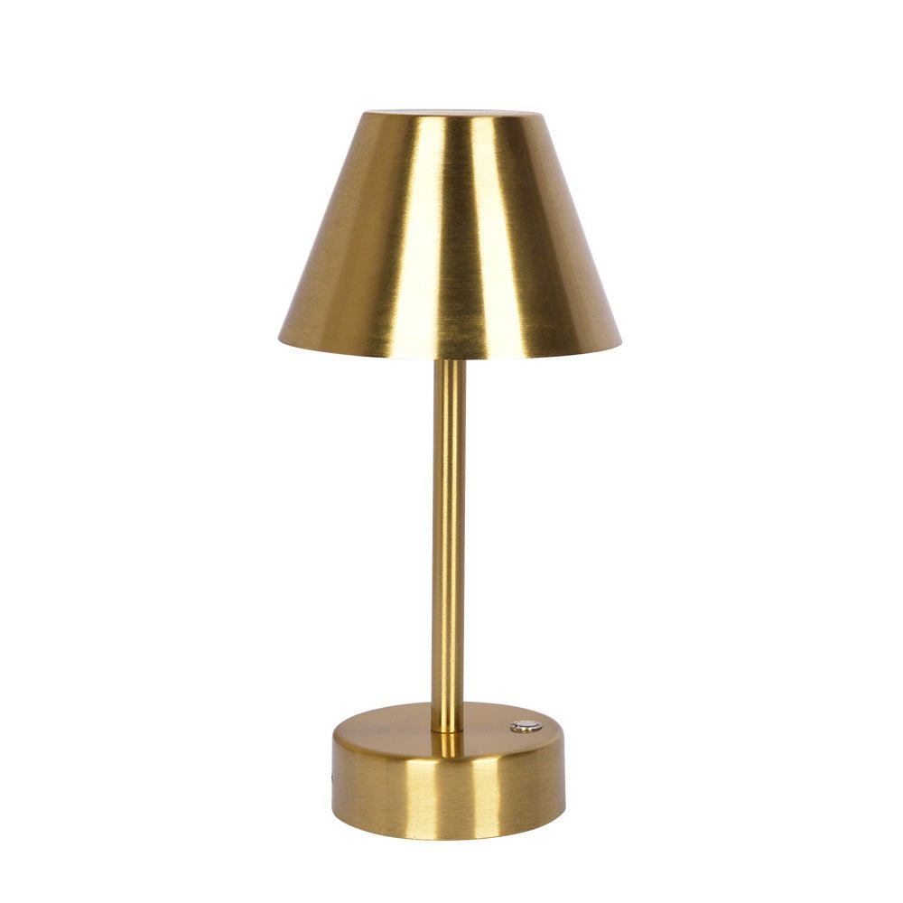 Elegance Rechargeable LED Table Lamp (Plated Brass)