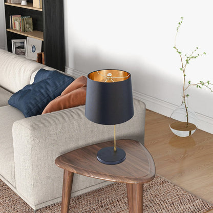 Lustrous Table Lamp - Black outer and Gold inner