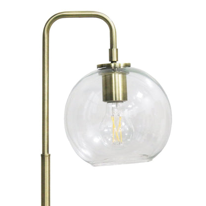 Luxeray Simple Glass Globe Arched Table Lamp