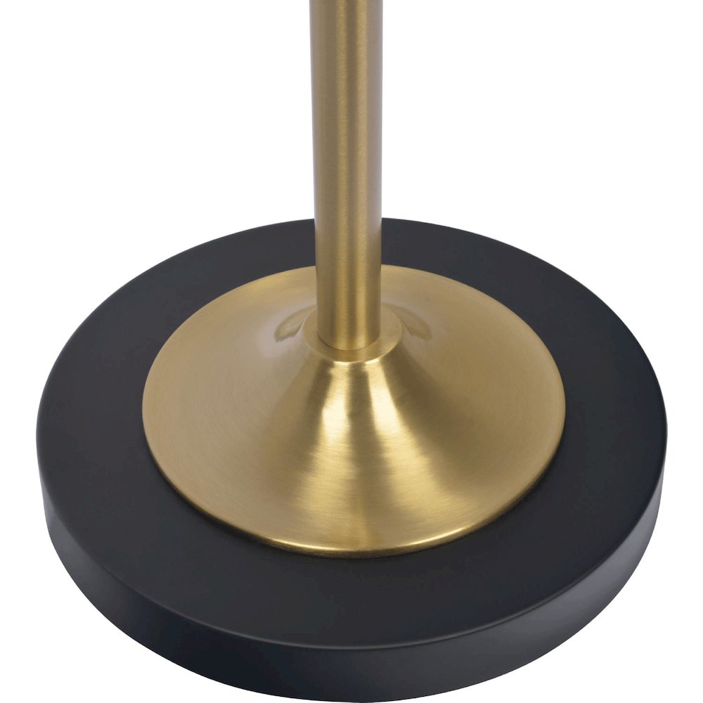 Axis Brassed Gold Floor Lamp with 4-Way Switch Double Spots with Metal Base
