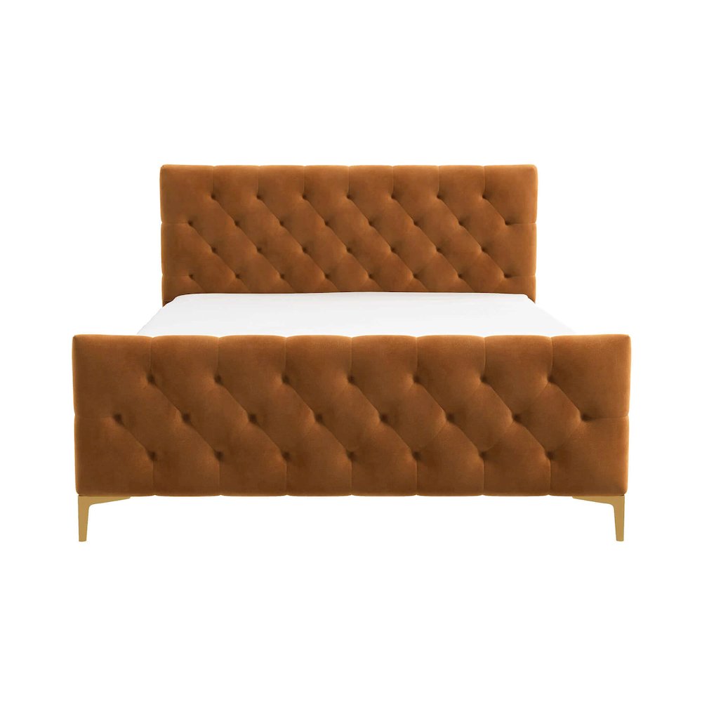 Bailey Velvet Upholstered Platform Bed