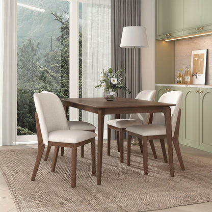 Kaitlyn Beige Fabric Dining Chair (Set Of 2)