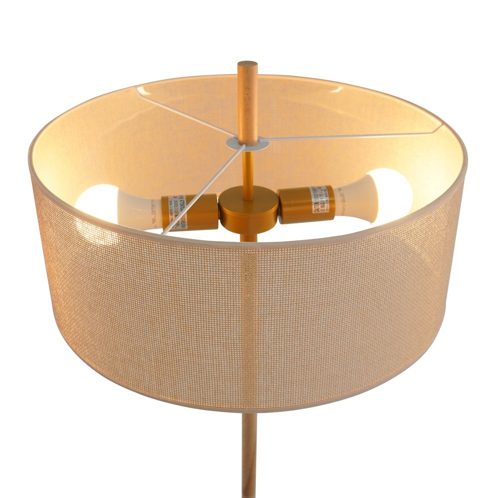 Lirian Floor Lamp - Oak and Natural