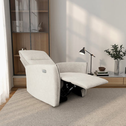 Asheville Cream Suede Recliner Chair