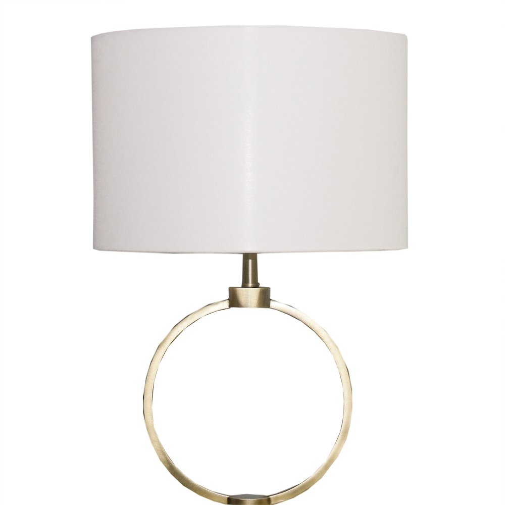 Grid Metal Circular Table Lamp