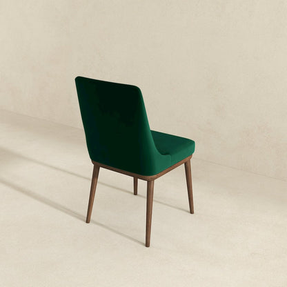 Kate Green Velvet Solid Wood Dining Chair (Set Of 2)