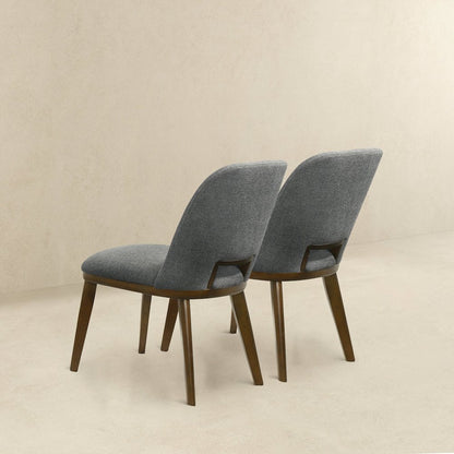 Blaken Dark Grey Fabric Dining Chair (Set Of 2)