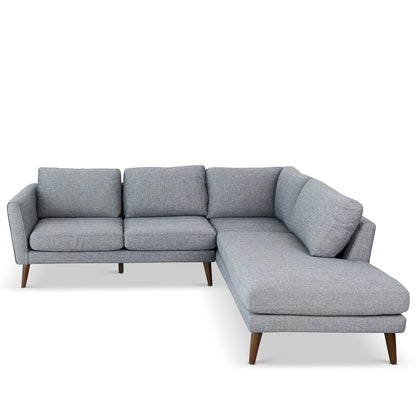 Benson Grey Sectional Sofa Right Facing Chaise