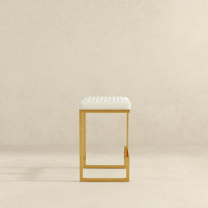 Joel Beige Boucle Counter Stool
