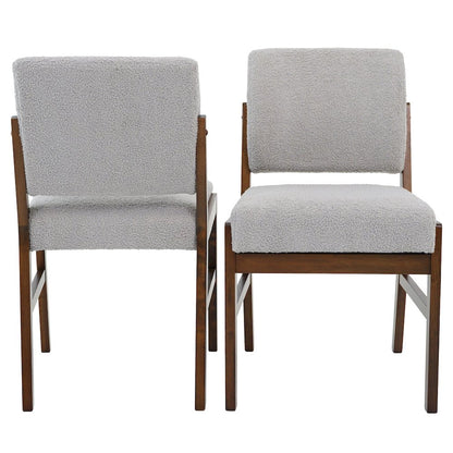 Caldwell Light Grey Boucle Dining Chair - Set of 2