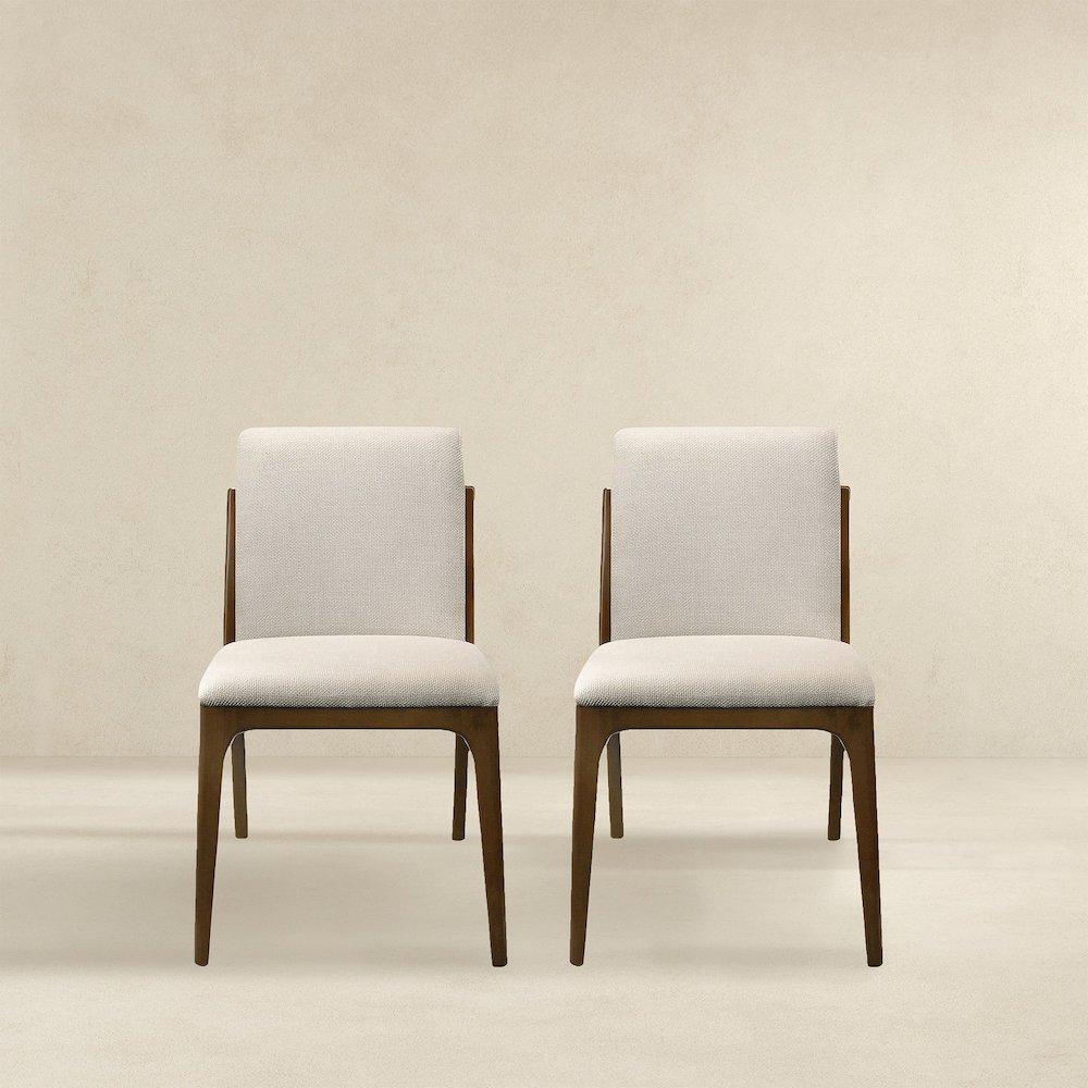 Grivelle Cream Fabric Dining Chair (Set Of 2)