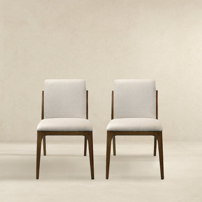 Grivelle Cream Fabric Dining Chair (Set Of 2)
