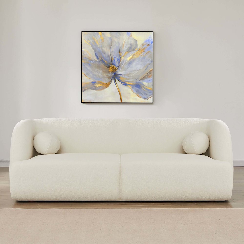 Anna Ivory Boucle Sofa