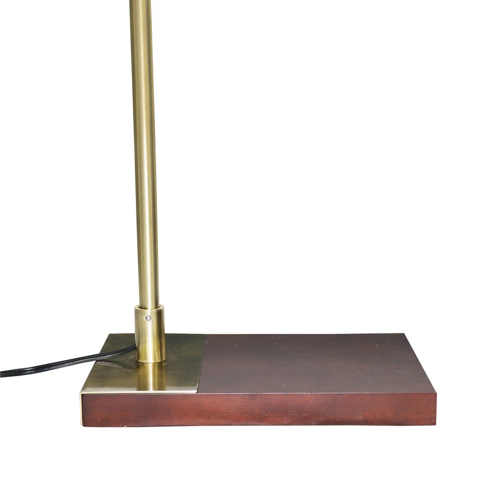 Brizo Bamboo Lampshade Floor Lamp Dark brown and Bronze