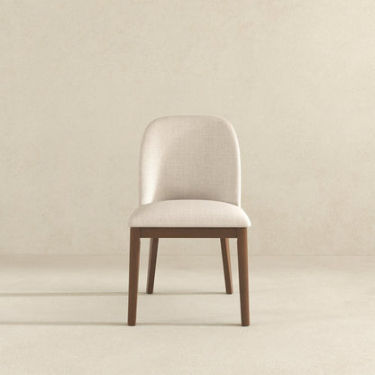 Kaitlyn Beige Fabric Dining Chair (Set Of 2)