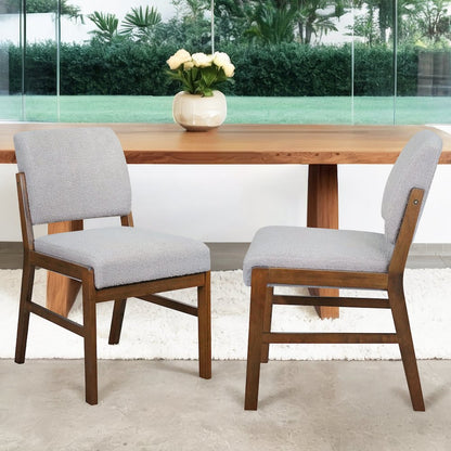Caldwell Light Grey Boucle Dining Chair - Set of 2