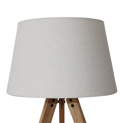 Birch Three Legged Wooden Bar Table Lamp - Natural