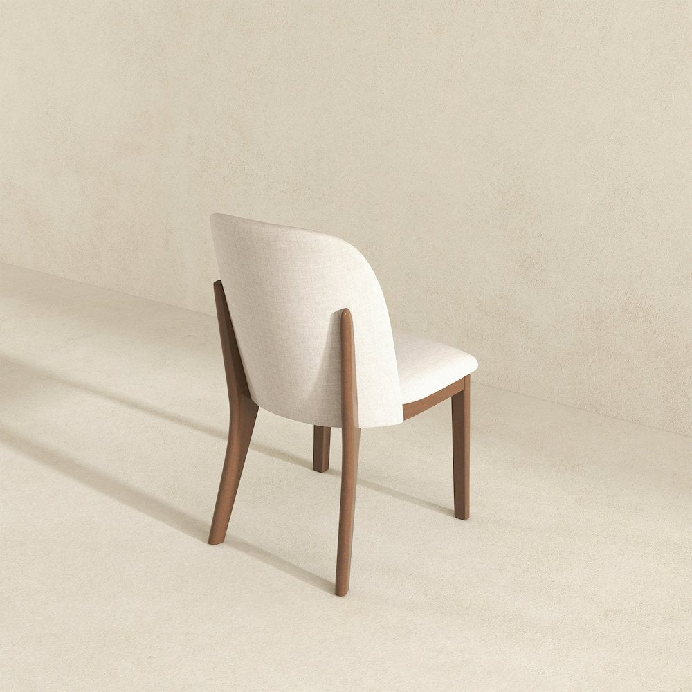 Kaitlyn Beige Fabric Dining Chair (Set Of 2)