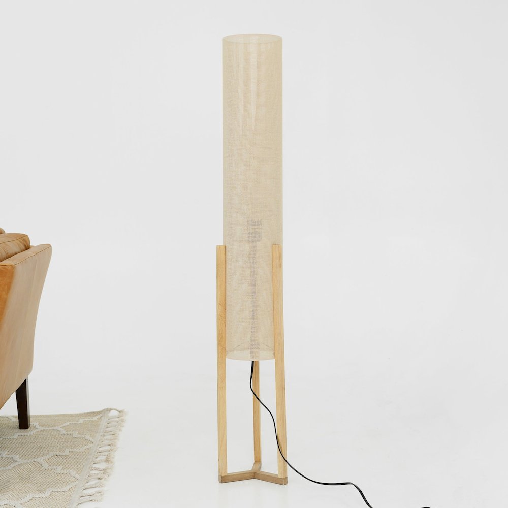 Ethos Floor Lamp Oak and Natural
