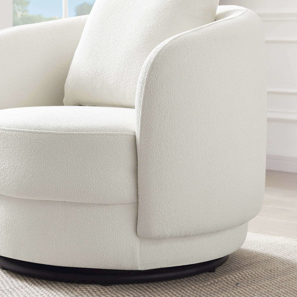Dylan Beige Boucle Lounge Chair