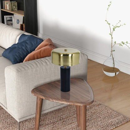 Kinetic Table Lamp - Gold outer and White inner