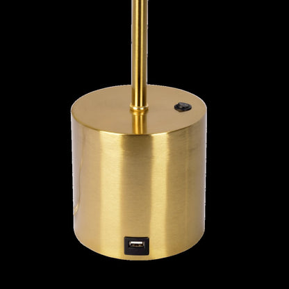 Ethereal Modern Small Brass Metal Table Lamp