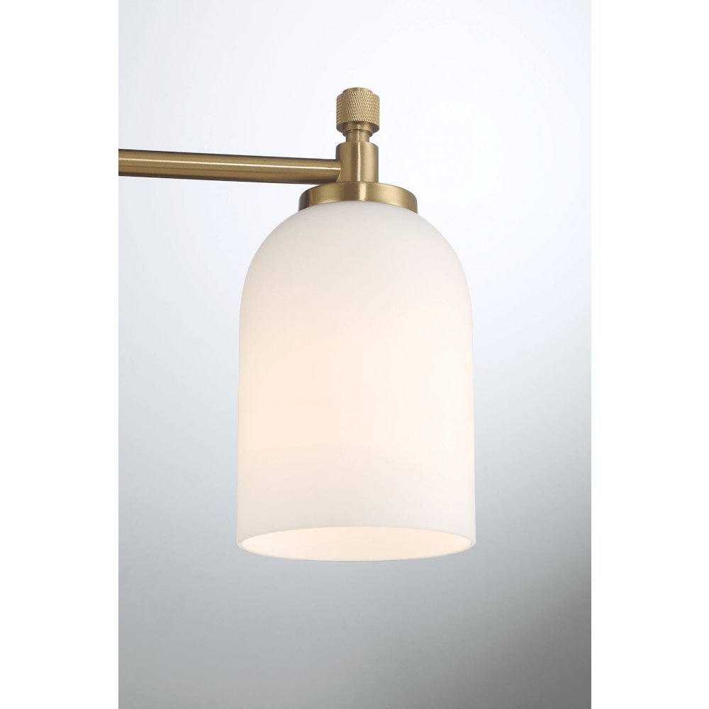 Three Lights Vanity Brushed Gold Bathroom Wall Light for Bathroom Over Mirror