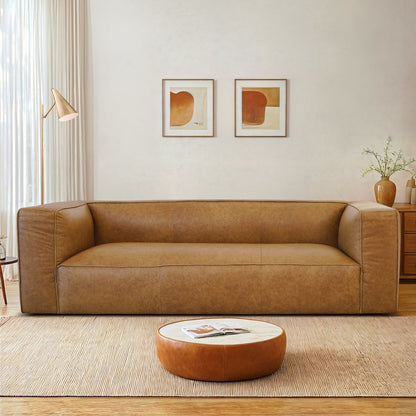 Colton Tan Leather Sofa