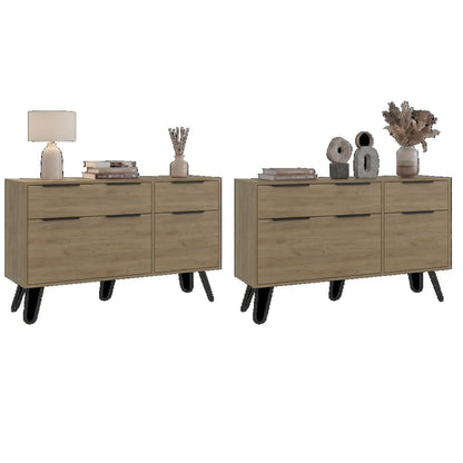 Olimpo 6-Drawer Storage Dresser - Sturdy Engineered Wood, Minimalist Design